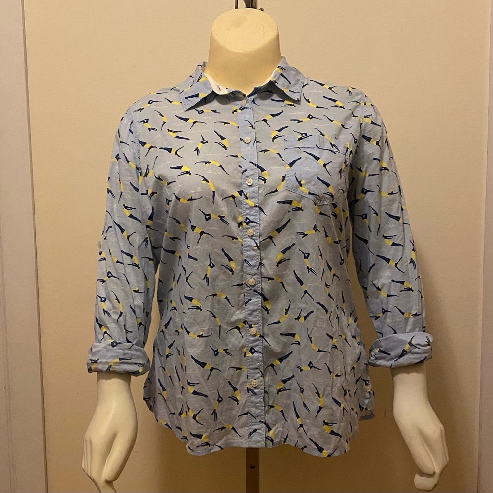 Swimmer buttondown shirt long sleeve